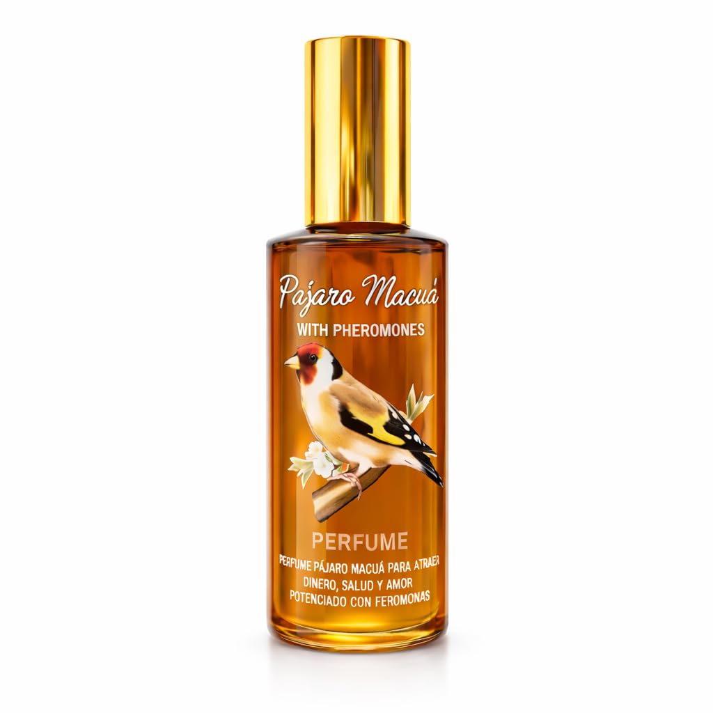 Pajaro Macua Perfume with Pheromones - Attract Money, Health & Love | Amber Spray Fragrance