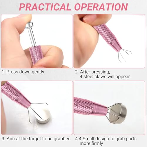 2-Pack Stainless Steel Piercing Ball Grabber Tool Set