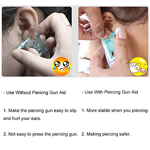 Ear Piercing Gun Kit - 6 Disposable Piercing Guns with Ear Studs & Tools