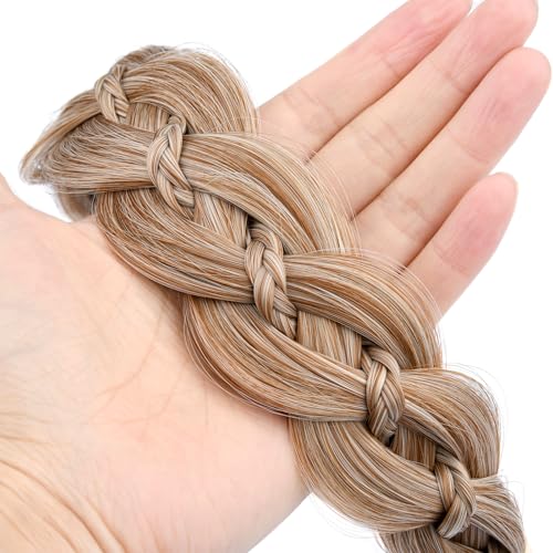 Sandy Blonde Wide Braided Headband with Teeth for Girls & Women