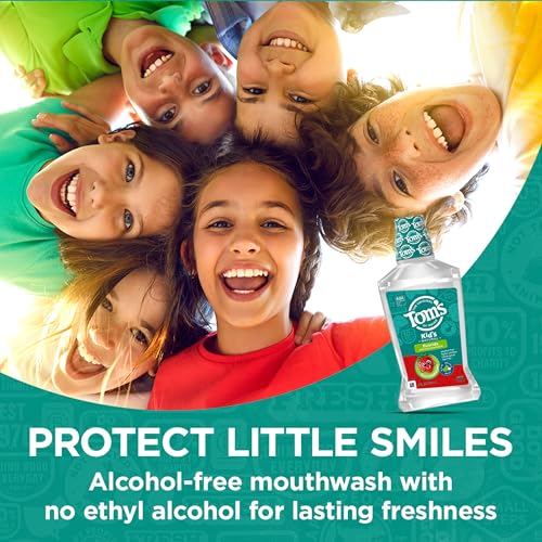 Tom's of Maine Children's Anticavity Fluoride Mouthwash, Silly Strawberry, 16 oz (Pack of 3)