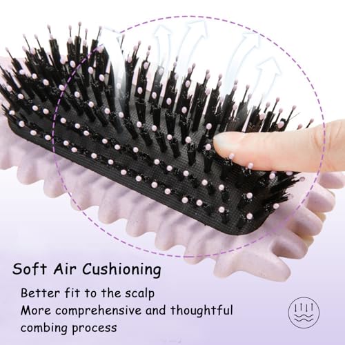 Curly Hair Brush for Defining Curls | Ergonomic Design, Pink