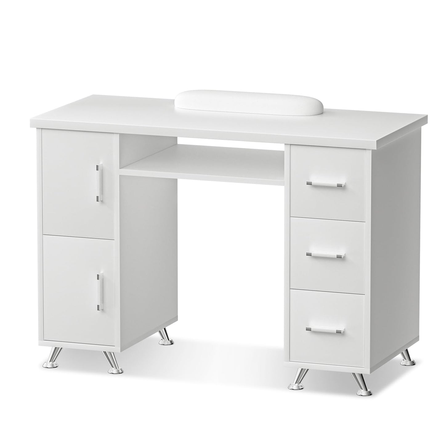 ABTSalon Double-Layer Nail Tech Table, Manicure Desk