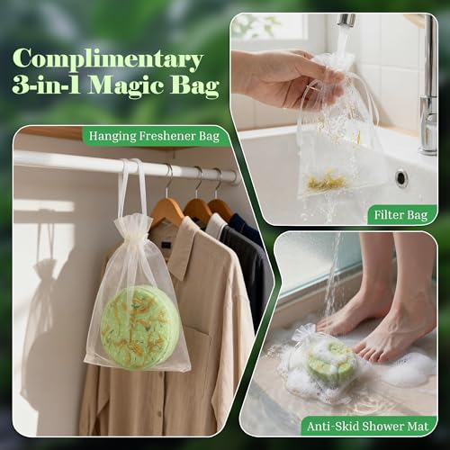 Shower Steamers Sky Garden Style – 8 Pack Aromatherapy Relief by DONMIS