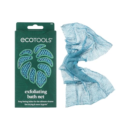 EcoTools Exfoliating Bath Net Blue 1 Pack - African Style Body Scrubber
