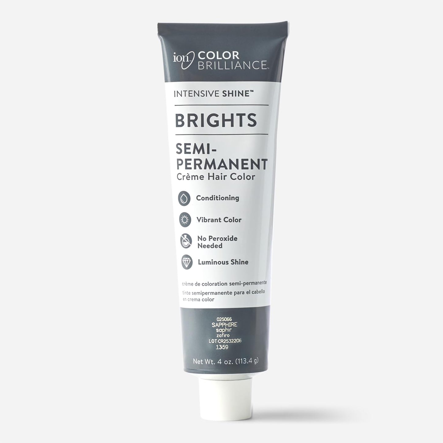Ion Semi-Permanent Brights Hair Color - Vibrant Sapphire Shade | Long-Lasting Formula