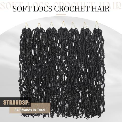 DACAI XIU 30 Inch Faux Locs Crochet Hair - Pre-Looped Synthetic Goddess Locs