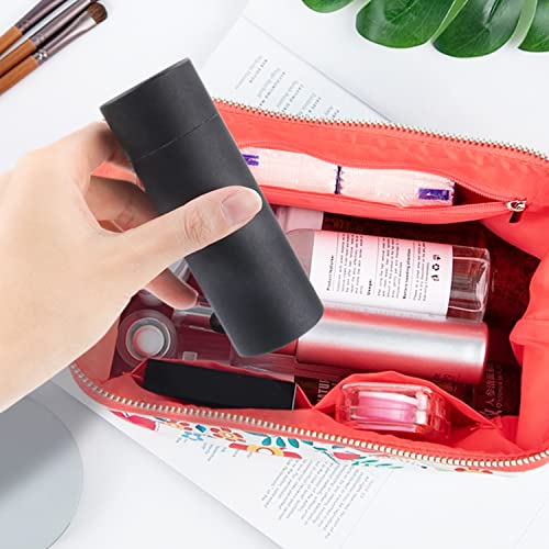 10 Pcs Eco-Friendly 2.5oz Kraft Cardboard Deodorant Containers with Push-Up Dispenser