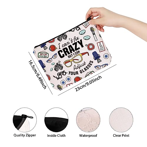 Optometry Makeup Bag for Eyeglasses | Multifunctional Cosmetic Storage