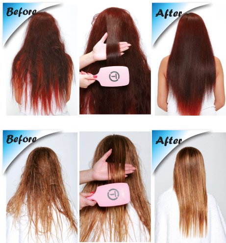 Tion Detangler Paddle Hair Brush - Anti-Static Brush for Wet & Dry Hair
