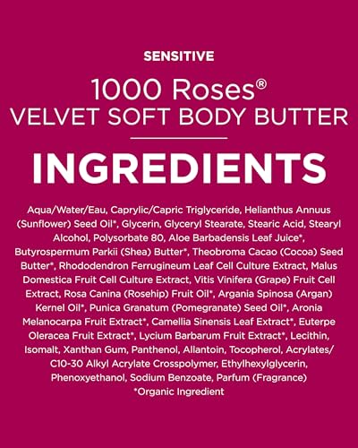 Andalou Naturals Velvet Soft Body Butter with Rose Stem Cells - 8 oz