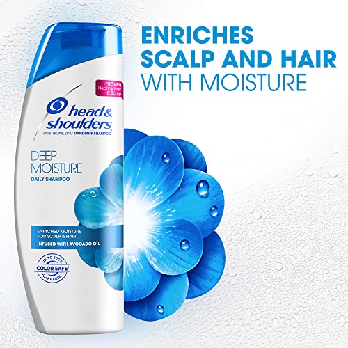 Head & Shoulders Deep Moisture Shampoo 12.8 fl oz - Anti-Dandruff Hydrating Formula, Pack of 1