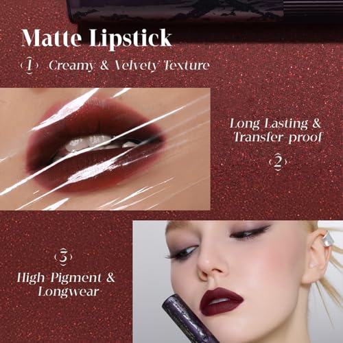 GIRLCULT S08 Dusty Rose Matte Lipstick - Velvet Soft Finish