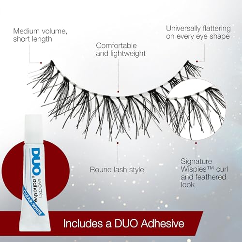Ardell Baby Wispies False Eyelashes with Adhesive - Natural Look