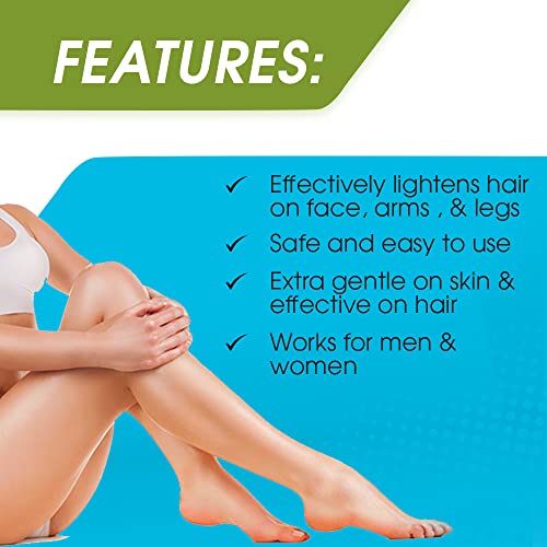 Surgiwax Invisi Bleach Face & Body Hair Bleaching Cream ? Lightener for Facial Hairs, Arms & Legs, Extra Gentle Formula for Sensitive Skin, 1.5 oz