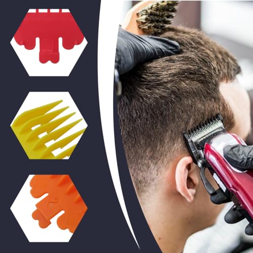WELURE 6-Piece Multi-Colored Clipper Guards Set for MC2 MC3