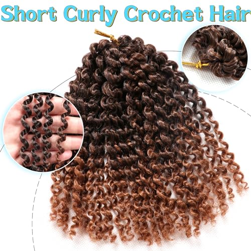 8 Inch Passion Twist Crochet Hair - 3 Bundles for Black Women
