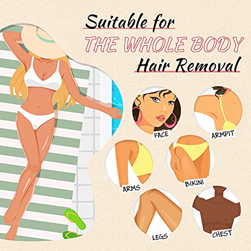 Ajoura Off White 1 lb Refill Hard Wax Beads for Sensitive Skin & Coarse Hair