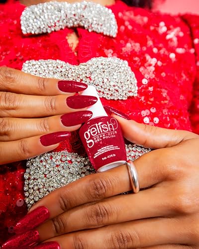 Gelish MINI Holiday Gel Nail Polish - Poinsettia Stardust 9mL