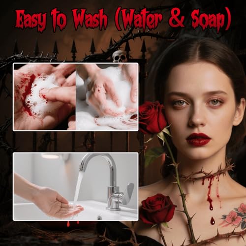 Halloween 3‑Piece Fake Blood Kit – Spray Blood, Dripping Blood Gel & Coagulated Blood