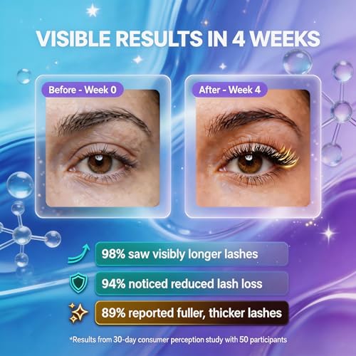 Eyelash Growth Serum - Advanced Peptide Formula for Fuller Lashes