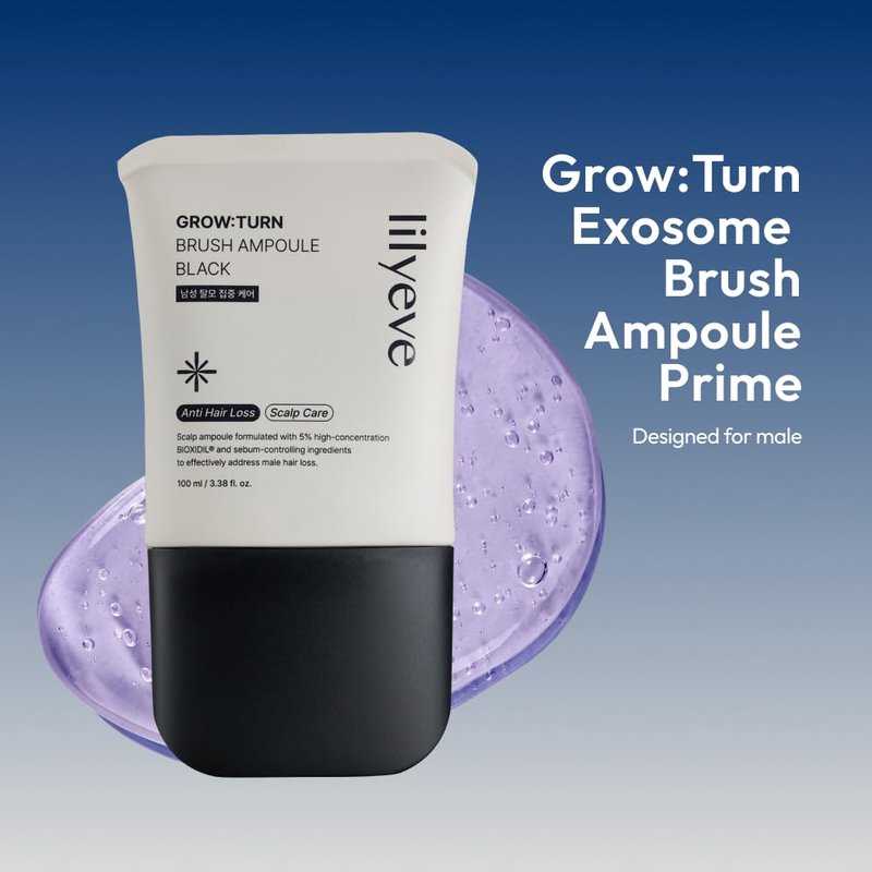 Exosome Hair Growth Brush Ampoule - Revitalize Male Pattern Hair Loss | 3.38 fl. oz.