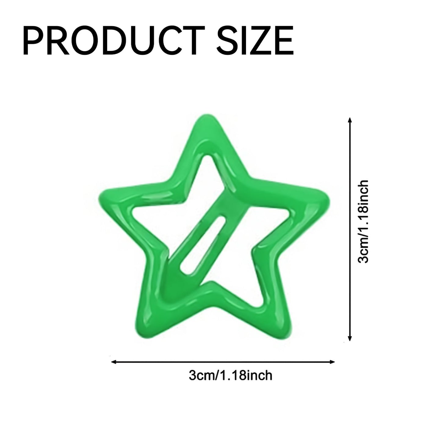 Star hair clips for children