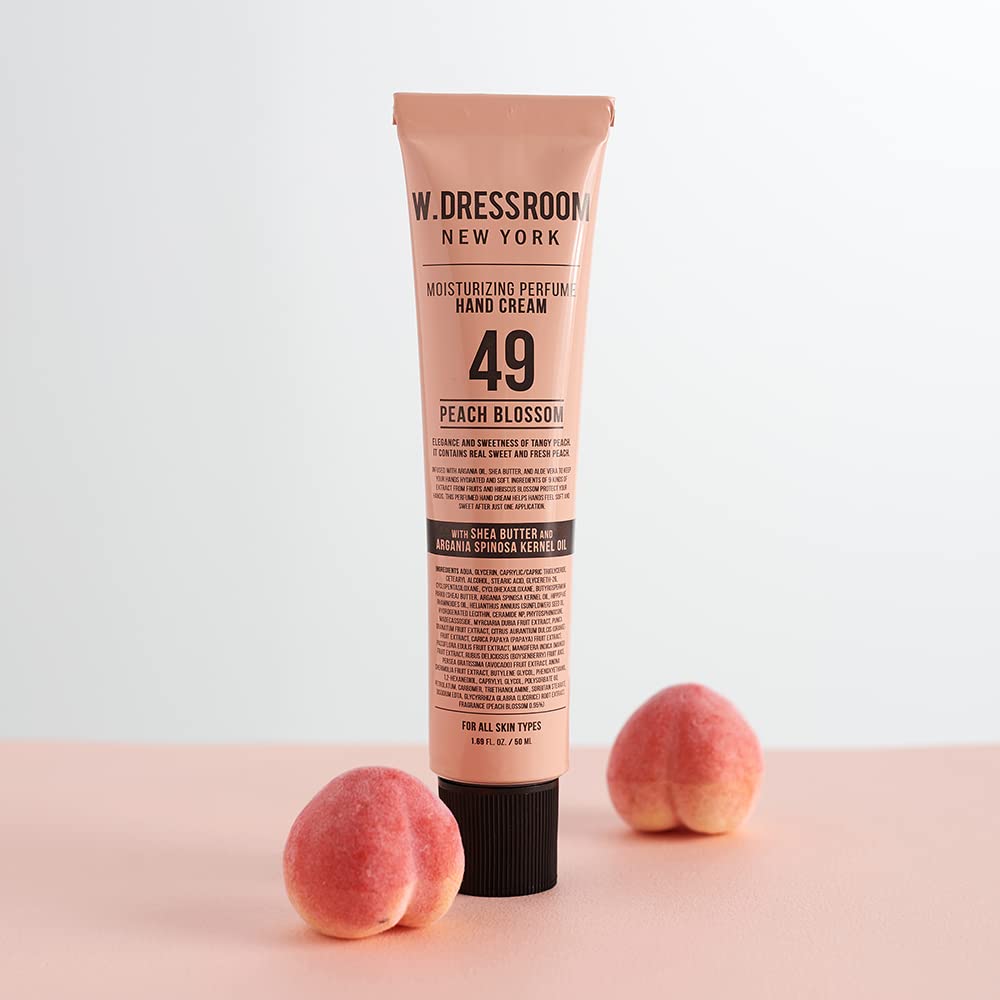 W.Dressroom No.49 Peach Blossom Hand Cream (1.69 fl oz 50 ml)