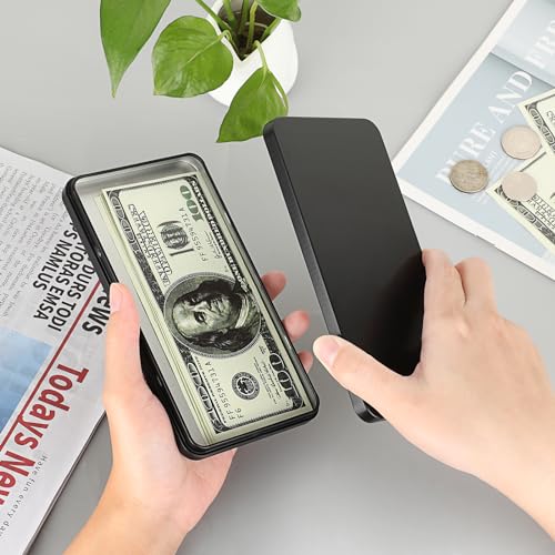 Hipiwe Metal Cash Box - 4 Pack Rectangular Money Organizer