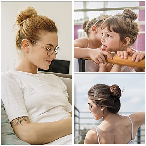 YaFex Hair Bun Maker Kit - 3 Sizes, Elastic Ties & Bobby Pins
