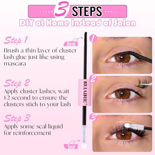 Ruairie Bond and Seal Lash Glue 2pcs - Strong Hold, Waterproof