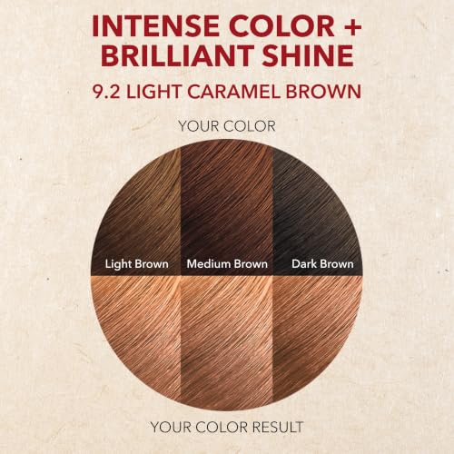 Creme of Nature Exotic Shine Color with Argan Oil, 9.2 Light Caramel