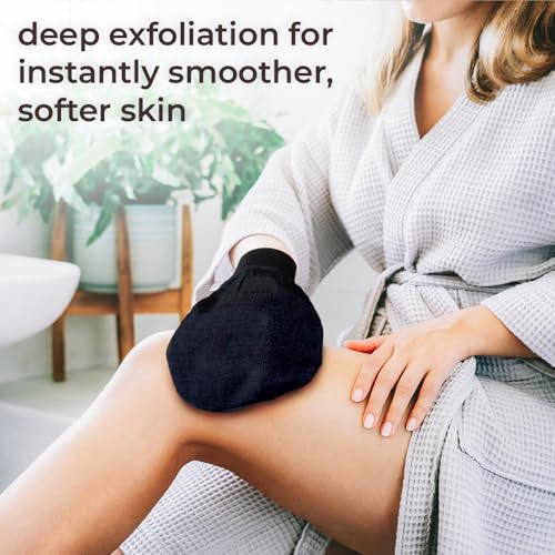 Natural Elephant Moroccan Kessa Exfoliating Body Scrub Mitts - 5 Pack
