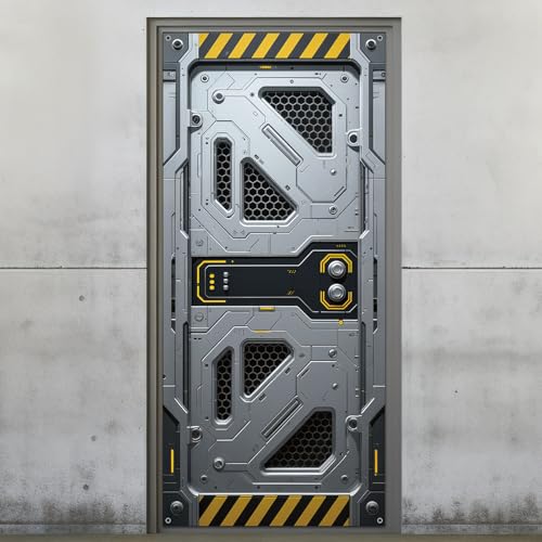 Galaxy Alien Theme 3D Door Banner - Space Station Birthday Decoration
