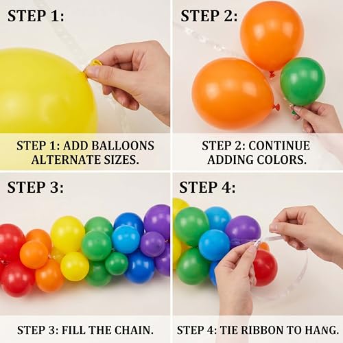 Jenlion 130-Piece Balloon Garland Arch Kit for Parties