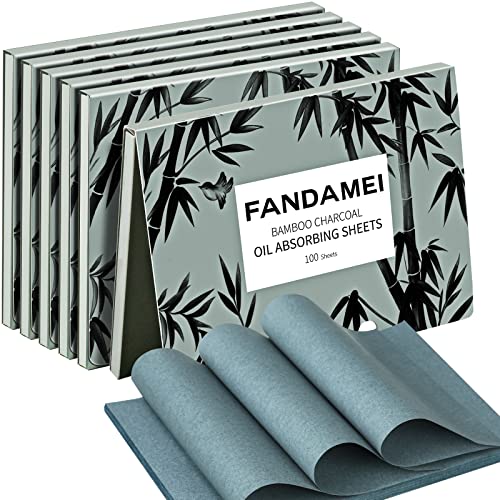 Fandamei Oil Blotting Sheets - 200 Count, Makeup Friendly