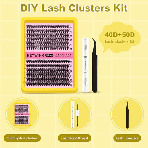 DIY Eyelash Extension Kit - Volume Lash Clusters 40D & 50D
