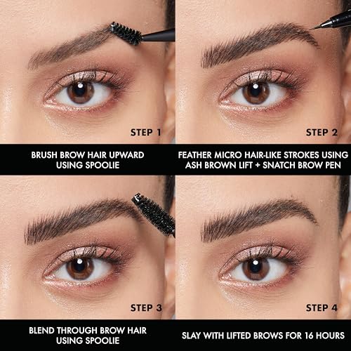 NYX Lift & Snatch Eyebrow Tint Pen - Gray Black, Buildable Micro-Tip