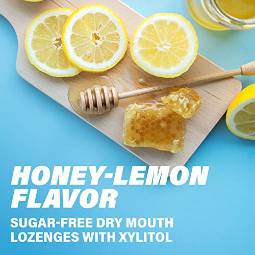 ACT Dry Mouth Lozenges Sugar Free Honey-Lemon Pack of 3 (36 Count Each)