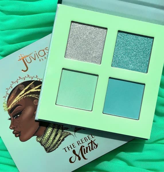 Juvia's Place Rebel Quad Mint Eyeshadow Palette, 4 Highly Pigmented Shades