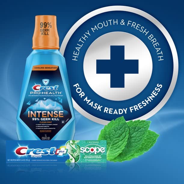 Crest Whitening Toothpaste with Scope Mint 5.4oz - Pack of 6
