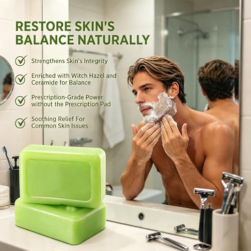 Natural Tea Tree Soap Bar - Gentle Exfoliating Relief for Skin