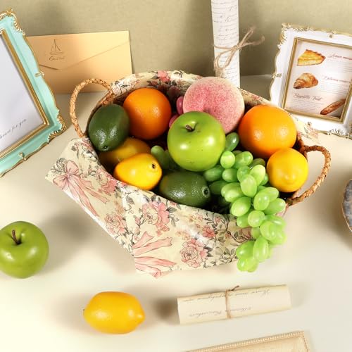 150 Sheets Pink Floral Wax Paper for Food Wrapping, 9.8x8.3