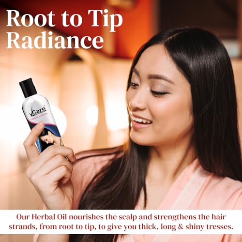 VCare Herbal Hair Oil with Wonder Cap - Nourishing Hair Treatment 100ml