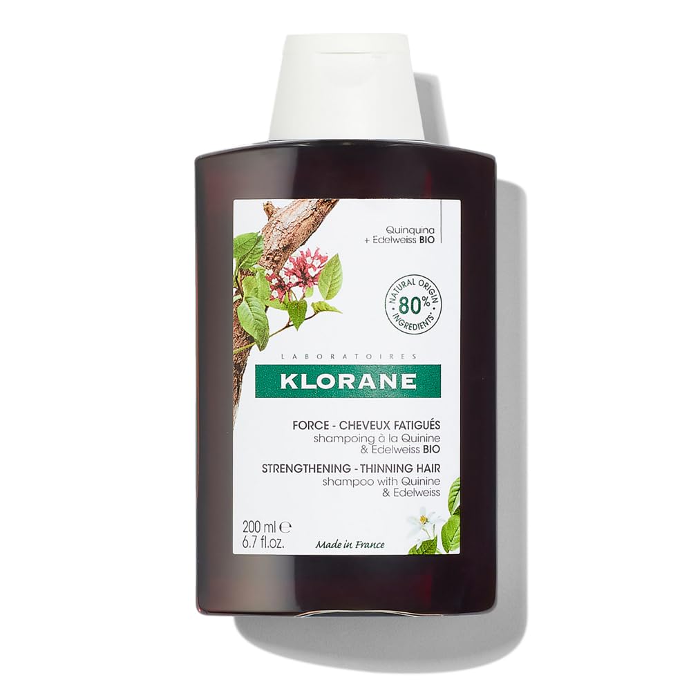 Klorane Strengthening Shampoo with Quinine - Natural Thickening Solution for Hair Thinning | 13.5 fl. oz.