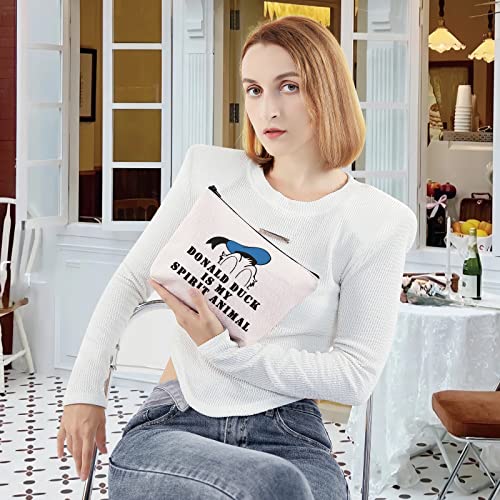 LEVLO Duck Spirit Animal Makeup Bag - Zipper Pouch Gift