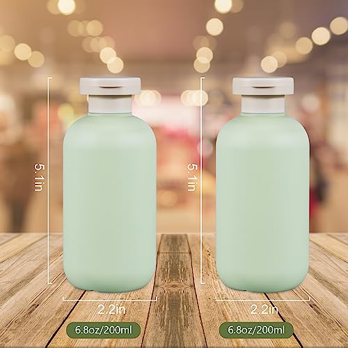 Refillable 6.8oz Travel Squeeze Bottles with Flip Cap - 2 Pack