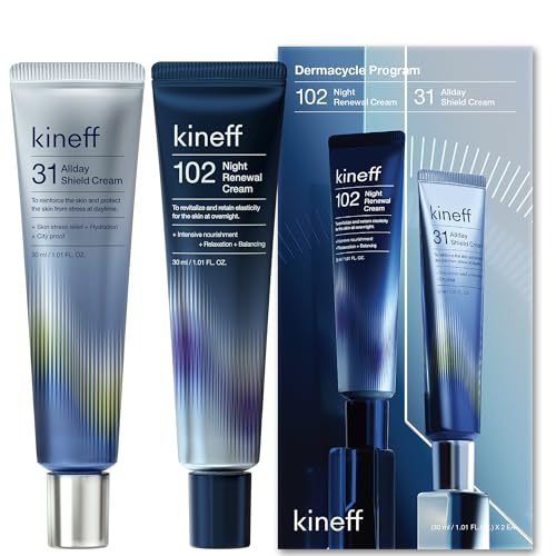 Kineff DermaCycle Day & Night Cream Set - Hydrating Face Moisturizers