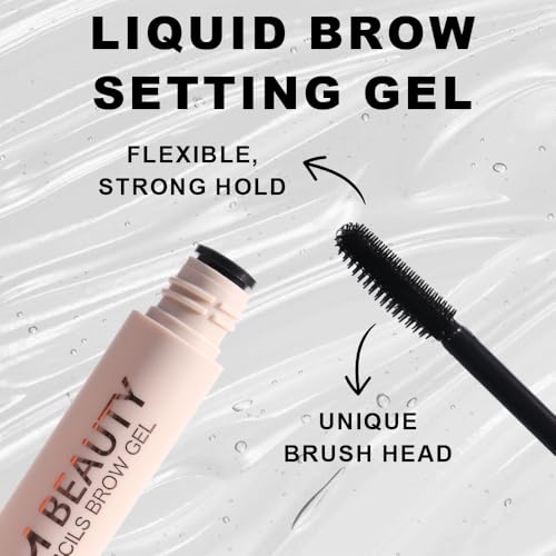 evpct Eyebrow Gel-02# 0.35 Fl Oz Clear, Long-Lasting Hold, Waterproof & Smudge-Proof