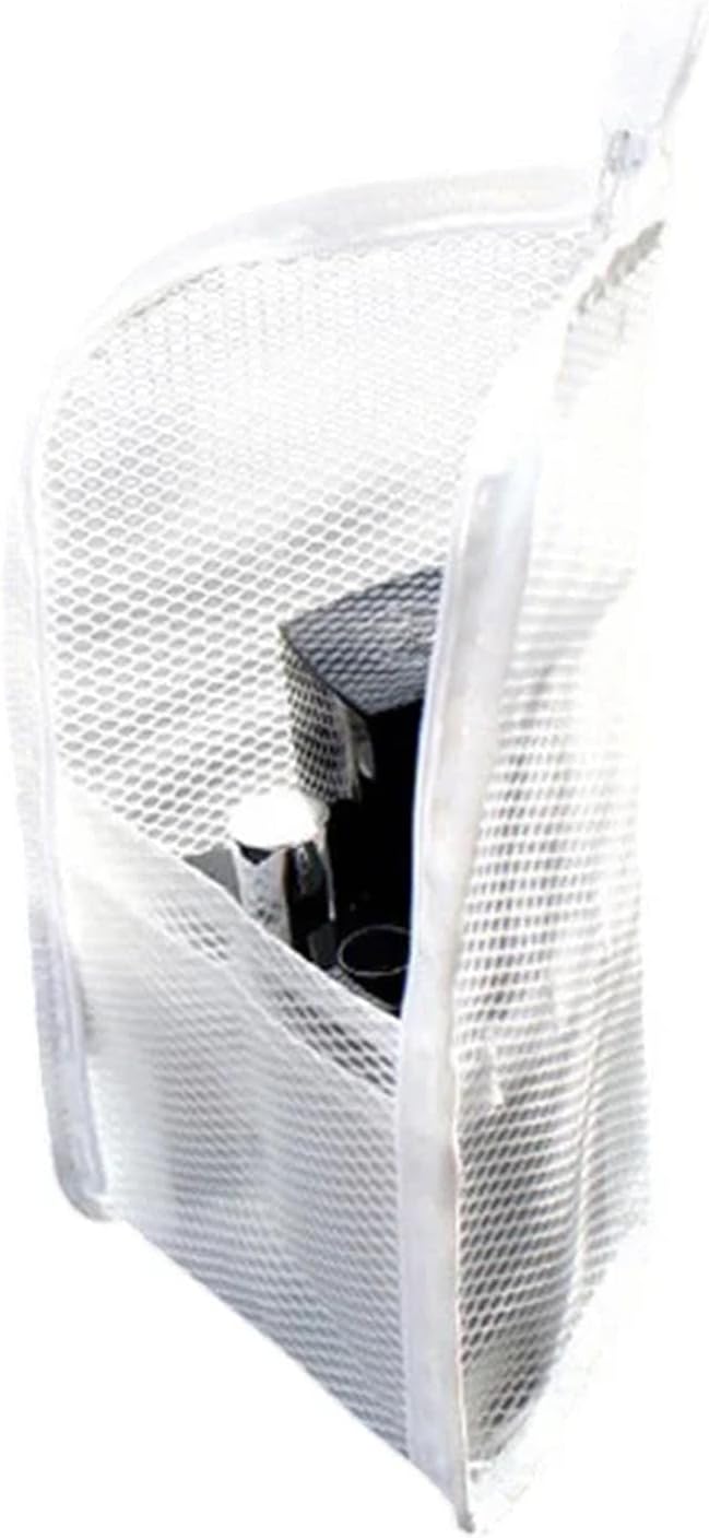 Portable Travel Toiletry Bag - Lightweight EVA Cosmetic Organizer | Foldable Clear Design (White)